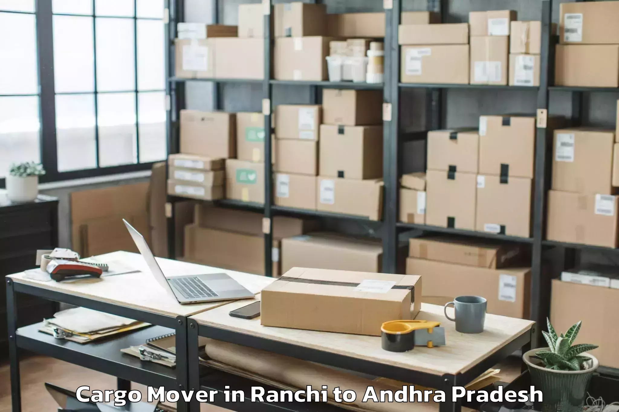 Professional Ranchi to Peda Araveedu Cargo Mover